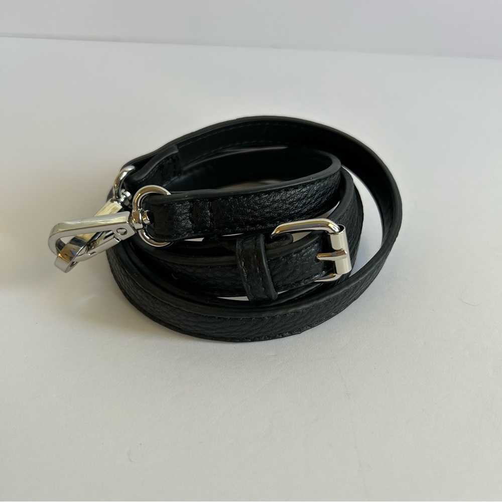 Black faux Leather Women's strap